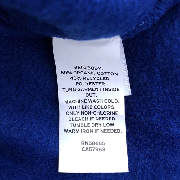 Zella Girls Blue Twilight Black Drawstring Waist Fleece Sweatshirt Dress S - Picture 6 of 9